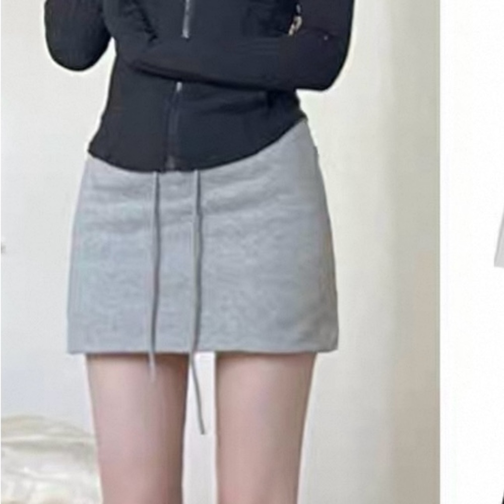 Gray Mini Skirt